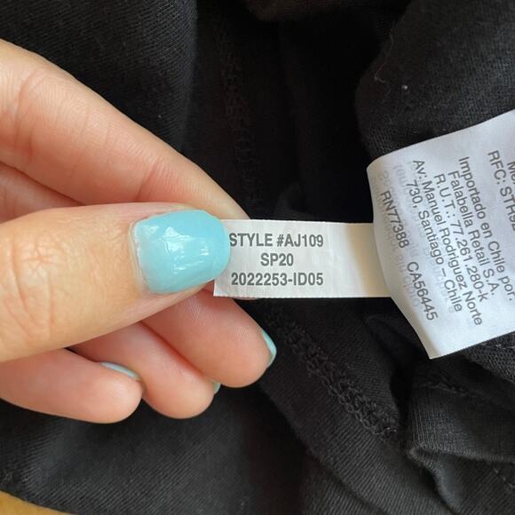 J. Crew - Black Cotton Eyelet T-Shirt - Picture 6 of 6